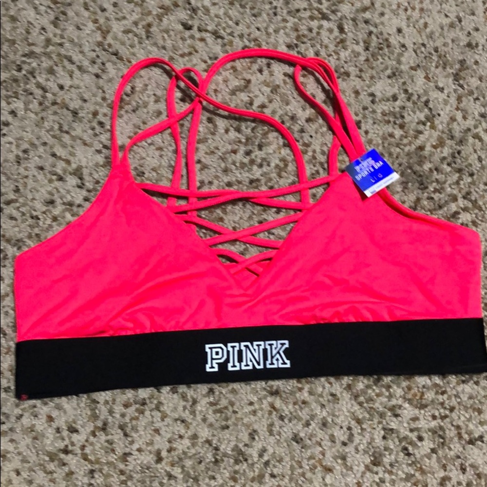 Pink Sports Bra (Bright Pink) NWT